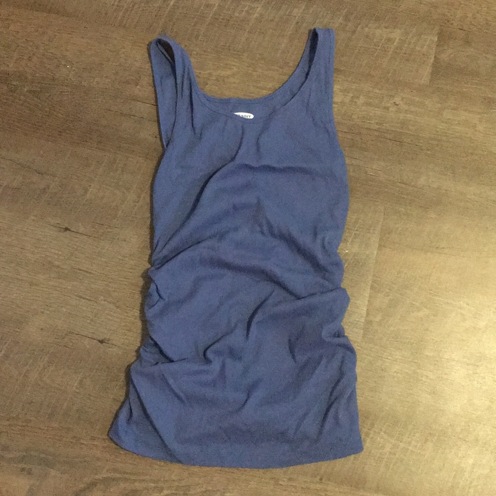 Blue Maternity tank top